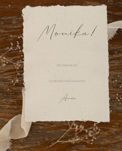 Prośba o świadkowanie - papierowe w stylu boho (dla Świadkowej)