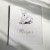 Metryczka Minimalistyczna  Królik na papierze targanym z autorską ilustracją