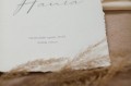 Metryczka Minimalistyczna w stylu boho na papierze targanym