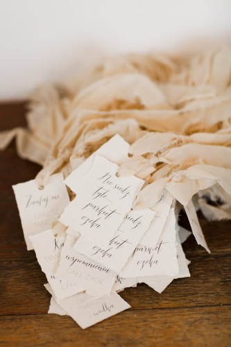 Zawieszka na alkohol - minimalistyczna, papier czerpany