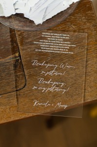 Podziękowanie dla Rodziców - na szkle