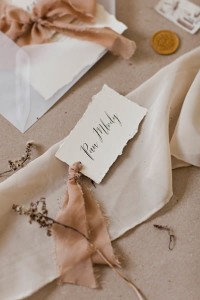 PRÓBKA winietka targana na eco papierze rwanym